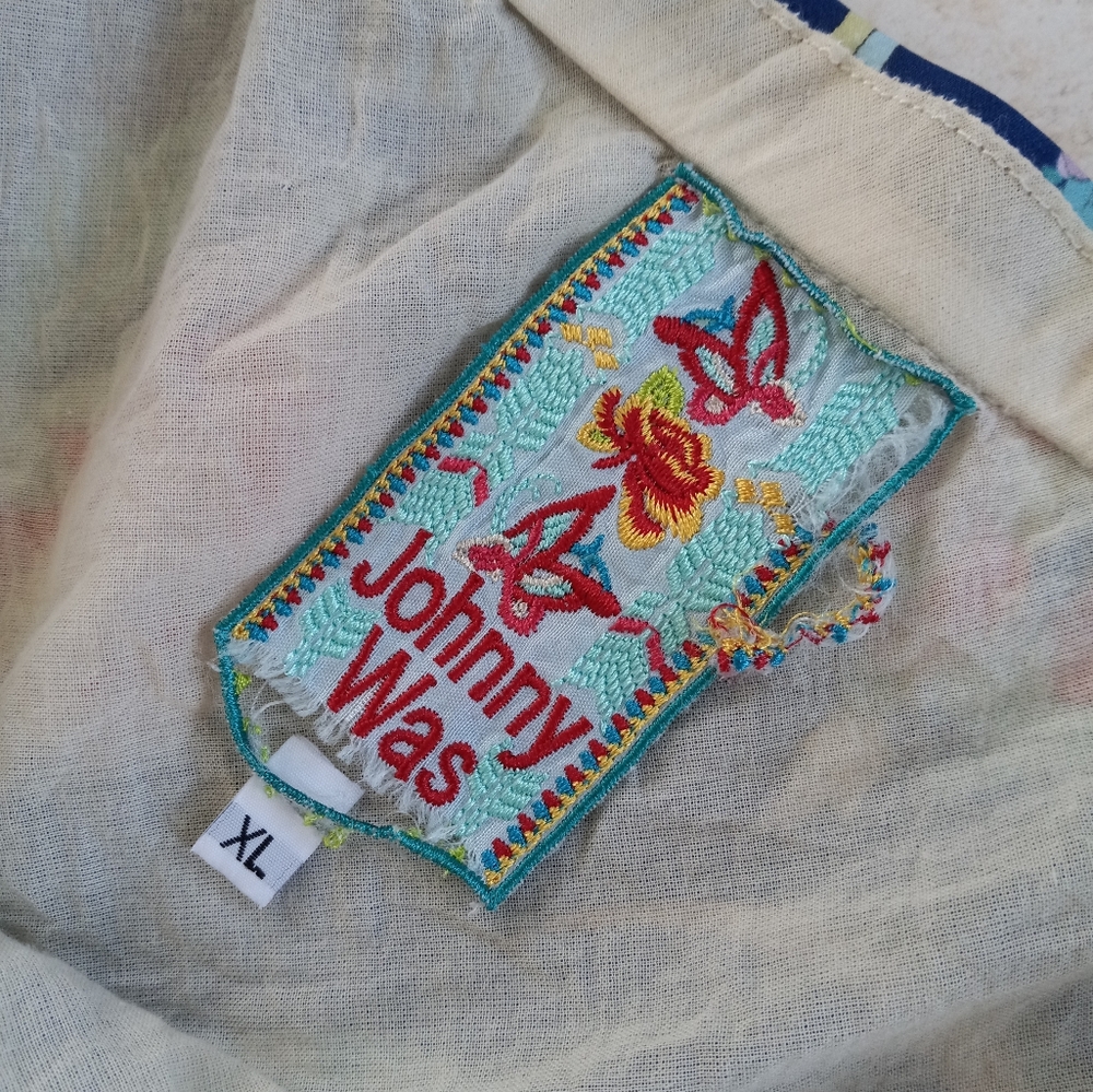 Johnny Was Floral Patchwork Boho Pull On Midi Ski… - image 5